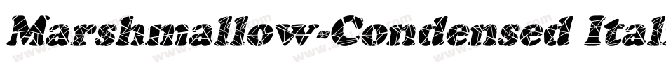Marshmallow-Condensed Italic字体转换